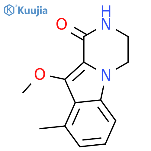 Pyrazino[1,2-a]indol-1(2H)-one, 3,4-dihydro-10-methoxy-9-methyl- structure