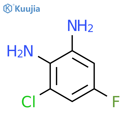 3-Chloro-5-fluorobenzene-1,2-diamine structure