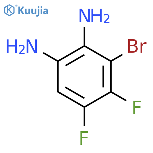 3-Bromo-4,5-difluorobenzene-1,2-diamine structure