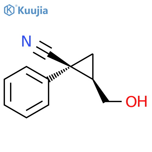 (1S,2R)-2-(hydroxyMethyl)-1-phenylcyclopropanecarbonitrile structure