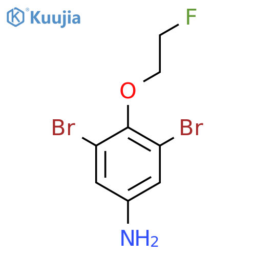 3,5-Dibromo-4-(2-fluoroethoxy)aniline structure