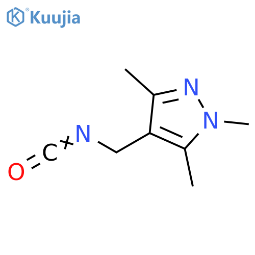 4-(isocyanatomethyl)-1,3,5-trimethyl-1H-pyrazole structure