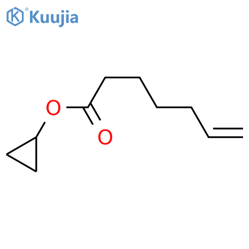 (1S,2S)-2-(pent-4-en-1-yl)cyclopropyl acetate structure