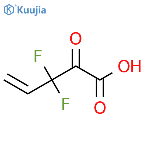 3,3-Difluoro-2-oxopent-4-enoic acid structure