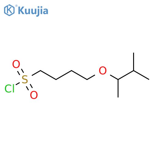 4-(3-methylbutan-2-yl)oxybutane-1-sulfonyl chloride structure
