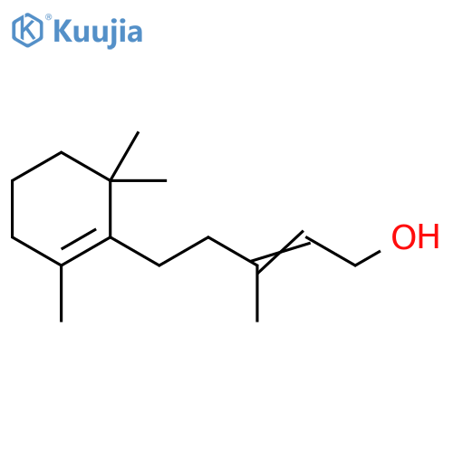 2-Penten-1-ol,3-methyl-5-(2,6,6-trimethyl-1-cyclohexen-1-yl)- structure