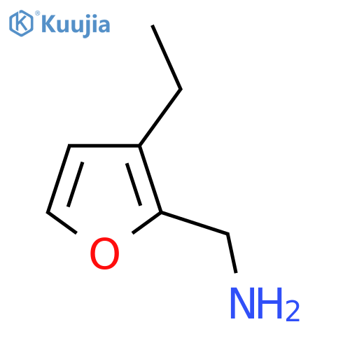 (3-ethylfuran-2-yl)methanamine structure