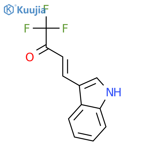 (3E)-1,1,1-Trifluoro-4-(1H-indol-3-yl)but-3-en-2-one structure