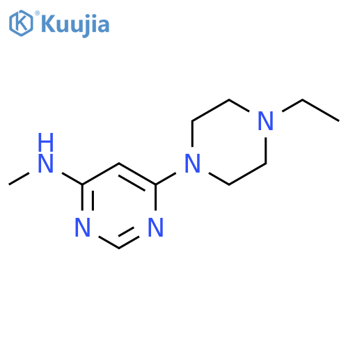6-(4-ethylpiperazin-1-yl)-N-methylpyrimidin-4-amine structure