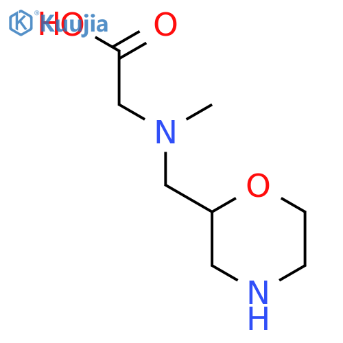 2-{methyl(morpholin-2-yl)methylamino}acetic acid structure
