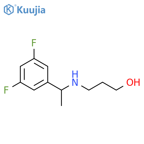 3-{1-(3,5-difluorophenyl)ethylamino}propan-1-ol structure