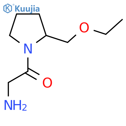 2-Amino-1-(2-(ethoxymethyl)pyrrolidin-1-yl)ethan-1-one structure