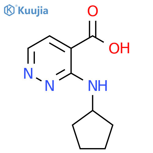 3-(cyclopentylamino)pyridazine-4-carboxylic acid structure