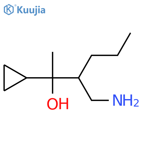3-(Aminomethyl)-2-cyclopropylhexan-2-ol structure