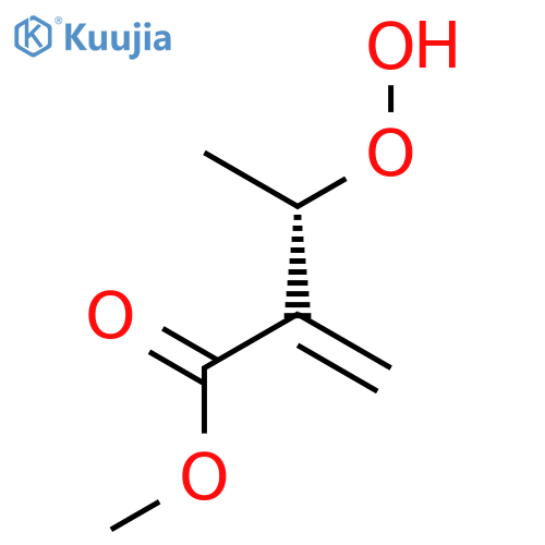 Butanoic acid, 3-hydroperoxy-2-methylene-, methyl ester, (S)- structure
