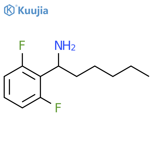 1-(2,6-difluorophenyl)hexan-1-amine structure