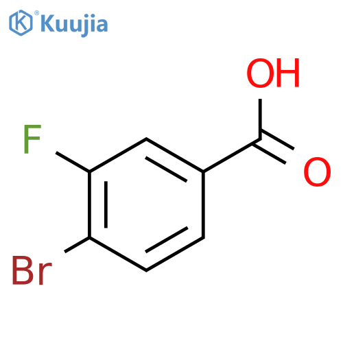4-Bromo-3-fluorobenzoic acid structure
