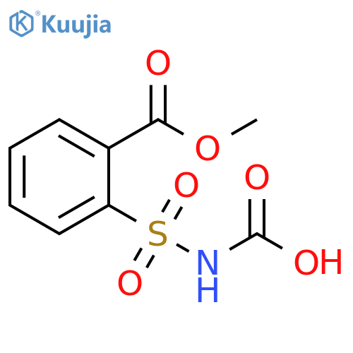 Benzoic acid, 2-[(carboxyamino)sulfonyl]-, methyl ester structure