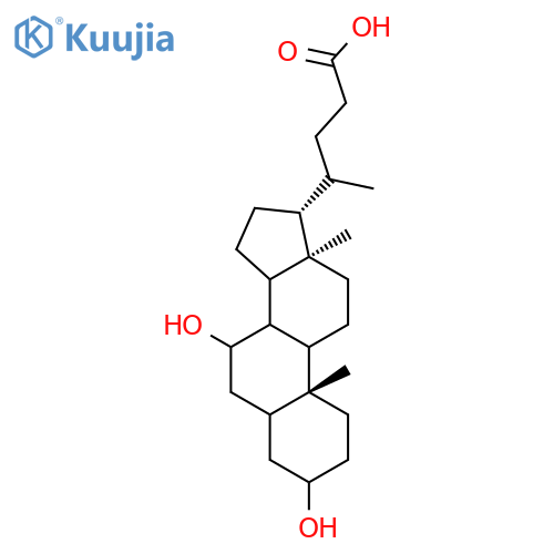 Cholan-24-oic acid,3,7-dihydroxy-, (3a,5a,7a)- structure