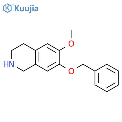 1,2,3,4-Tetrahydro-6-methoxy-7-(phenylmethoxy)isoquinoline structure