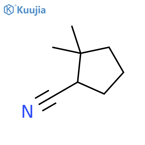2,2-dimethylcyclopentane-1-carbonitrile structure