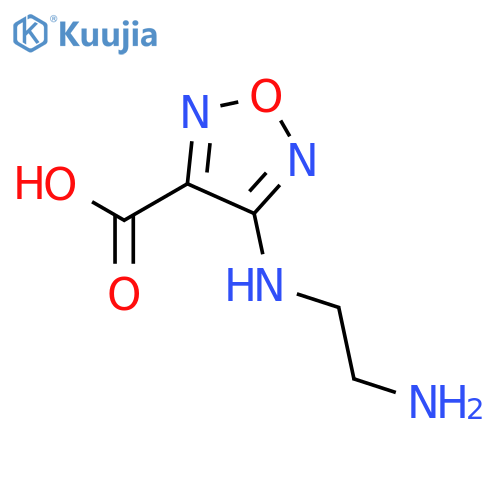 1,2,5-Oxadiazole-3-carboxylicacid, 4-[(2-aminoethyl)amino]- structure