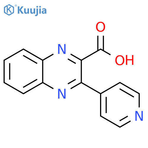 3-Pyridin-4-yl-quinoxaline-2-carboxylic acid structure