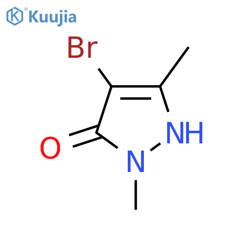 4-Bromo-1,3-dimethyl-1H-pyrazol-5-ol structure