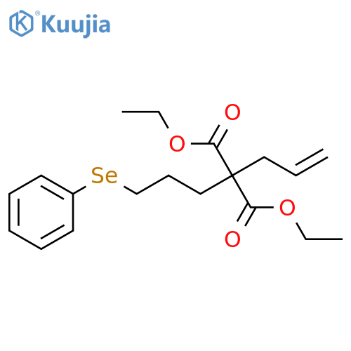 Propanedioic acid, 2-[3-(phenylseleno)propyl]-2-(2-propen-1-yl)-, 1,3-diethyl ester structure