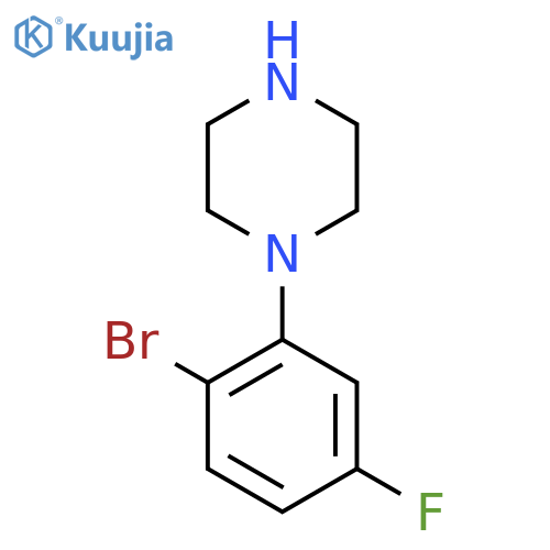1-(2-bromo-5-fluorophenyl)piperazine structure