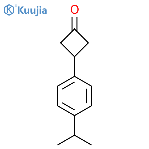 3-[4-(Propan-2-yl)phenyl]cyclobutan-1-one structure