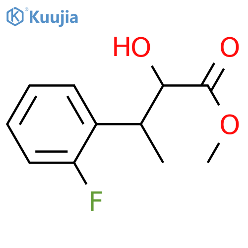 methyl 3-(2-fluorophenyl)-2-hydroxybutanoate structure