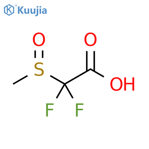 2,2-difluoro-2-methanesulfinylacetic acid structure