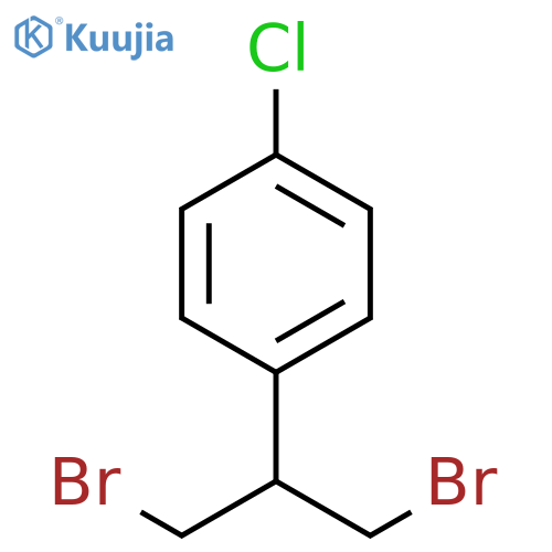 1-chloro-4-(1,3-dibromopropan-2-yl)benzene structure