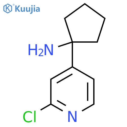 1-(2-chloropyridin-4-yl)cyclopentan-1-amine structure