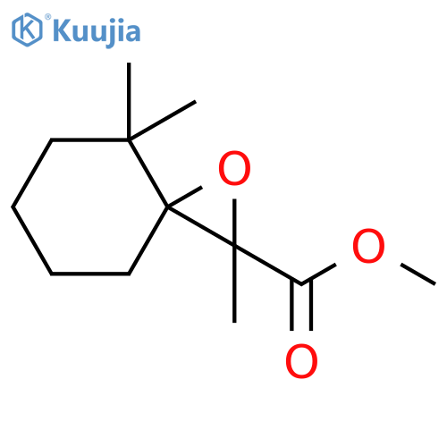 1-Oxaspiro[2.5]octane-2-carboxylic acid, 2,4,4-trimethyl-, methyl ester structure