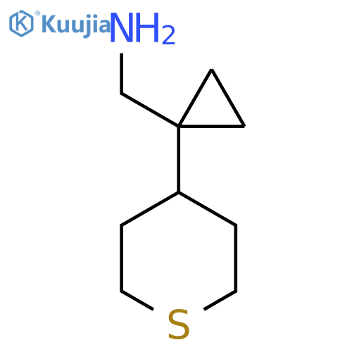 1-(thian-4-yl)cyclopropylmethanamine structure