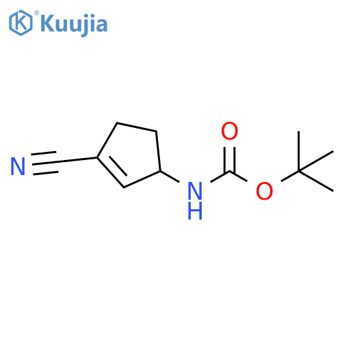 tert-butyl N-(3-cyanocyclopent-2-en-1-yl)carbamate structure