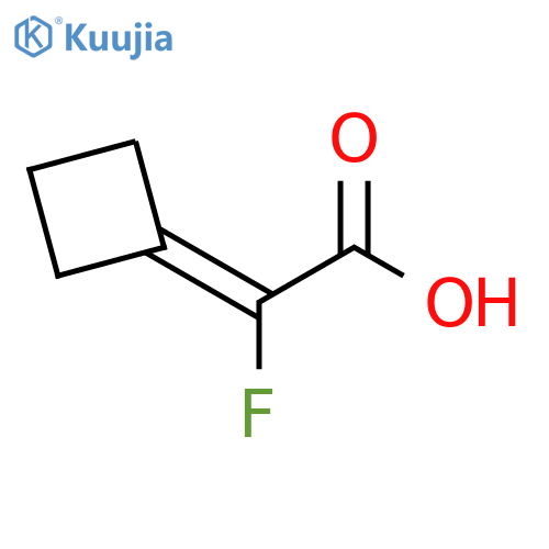 2-cyclobutylidene-2-fluoroacetic acid structure