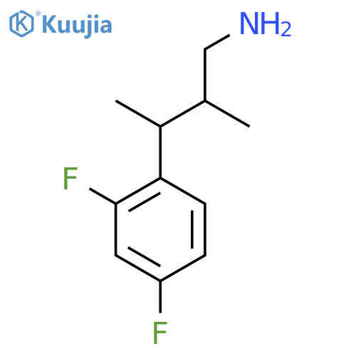 3-(2,4-Difluorophenyl)-2-methylbutan-1-amine structure