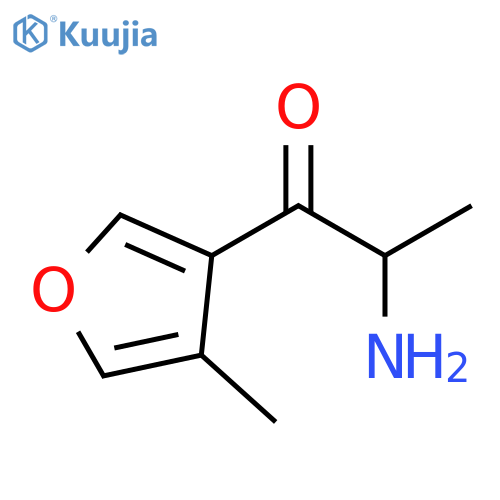 1-Propanone, 2-amino-1-(4-methyl-3-furanyl)- structure