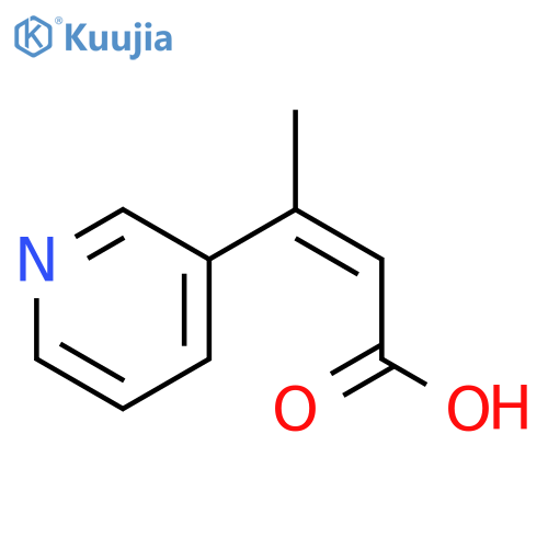 2-Butenoic acid, 3-(3-pyridinyl)-, (Z)- (9CI) structure