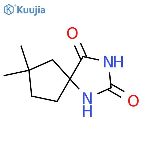 7,7-dimethyl-1,3-diazaspiro4.4nonane-2,4-dione structure