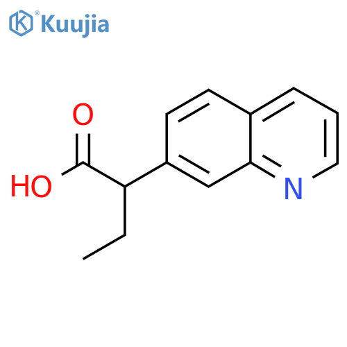 2-(quinolin-7-yl)butanoic acid structure