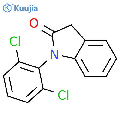 1-(2,6-dichlorophenyl)-2,3-dihydro-1H-indol-2-one structure