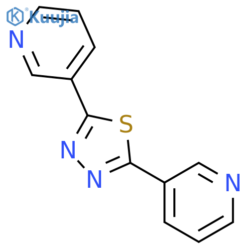 2,5-bis(3-pyridyl)-1,3,4-thiadiazole structure