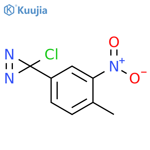 3H-Diazirine, 3-chloro-3-(4-methyl-3-nitrophenyl)- structure