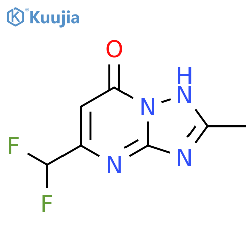 [1,2,4]Triazolo[1,5-a]pyrimidin-7(1H)-one, 5-(difluoromethyl)-2-methyl- structure