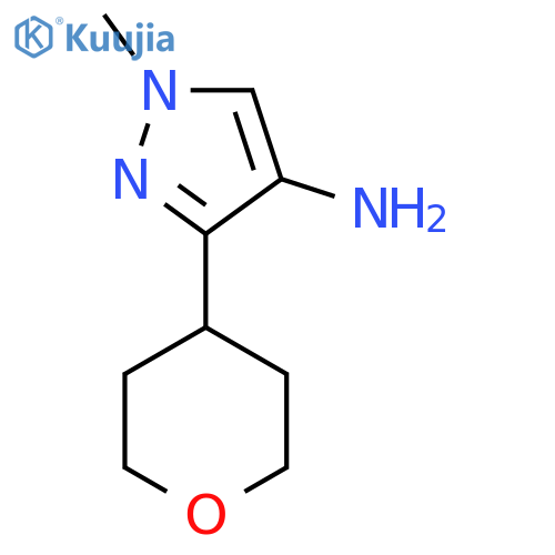 1-methyl-3-(oxan-4-yl)-1H-pyrazol-4-amine structure