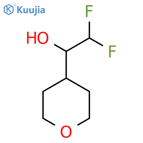 2,2-difluoro-1-(oxan-4-yl)ethan-1-ol structure